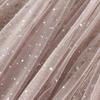 Women Irregular Tulle Tutu Skirt Casual Shiny Star Sequin Elastic Mesh Princess Skirt for Streetwear
