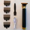 Триммер из нержавеющей/абс-стали для мужчин, машинка для стрижки волос, профессиональный триммер для лысины, электрическая бритва для бороды, USB-парикмахерская