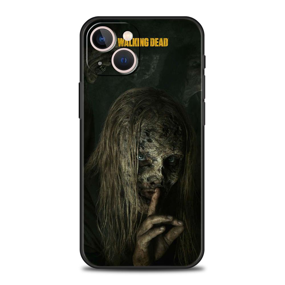 Чехол для телефона The Walking Dead для iPhone 15 14 13 12 11 Pro Max 7 8 Plus XR XS X 13 Mini Силиконовый Мягкий Fundas Оболочка Capa Сумка