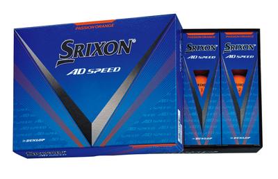 DUNLOP Мячи для гольфа SRIXON AD SPEED3 2024 Модель 1 дюжина Страсть Оранжевый (12 шт.)