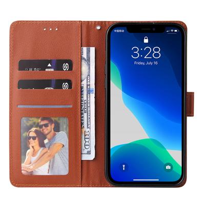 Для iPhone 11 Чехол PU Кожа+Ударопрочный ТПУ Кошелек Чехол для телефона