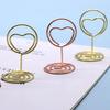 Yousheng 10Pcs Love Heart Table Number Holder Place Card Photo Picture Clip Memo Note Card Stand Wedding Anniversary Birthday Party Centerpieces