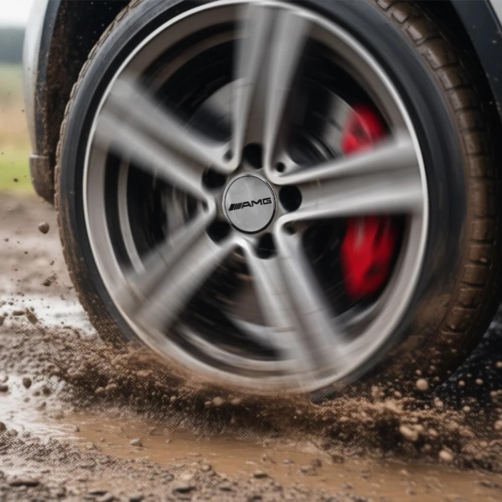 AABGT1 New 75mm Floating Wheel Center Caps Wheel Rims Center Hub Caps Mercedes Benz G S R C E B A Class GLA GLK c180 E300 s200 W206