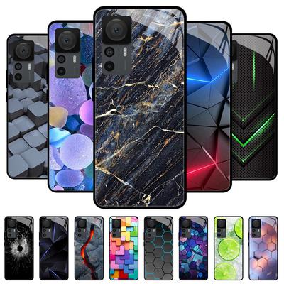 Чехлы из закаленного стекла для Xiaomi 12T 12S 12X, Жесткий задний чехол для телефона для Xiaomi 11T 10T 12T Pro 11 12 Lite, Защитные чехлы