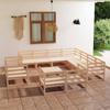 Day and Night - Day and Night Garden Furniture Set 12 Pieces Solid Pine Wood