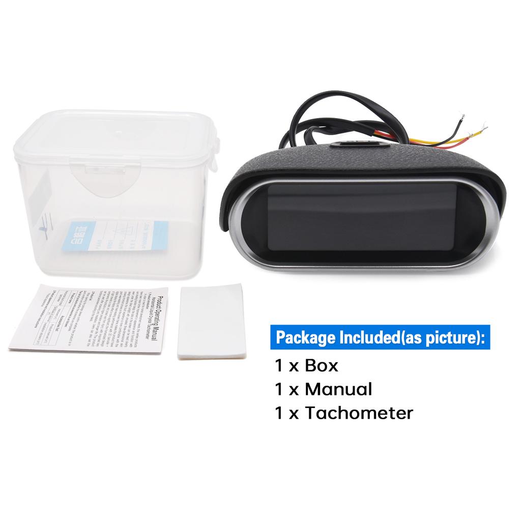 Высококачественный универсальный автомобильный ЖК-тахометр, цифровой тахометр двигателя, автомобильный мотоцикл, измеритель оборотов 12/24 В, доставка из