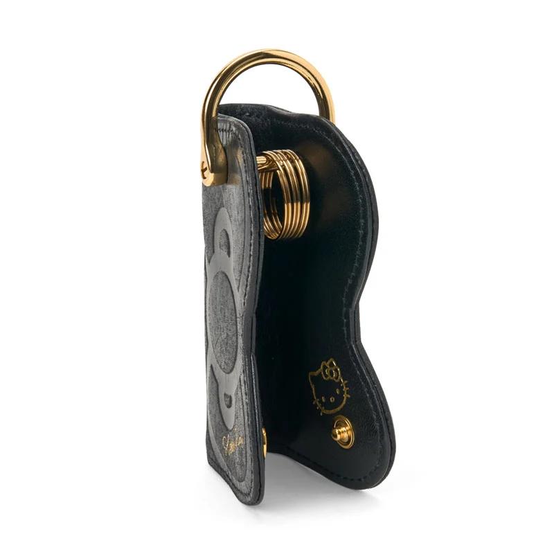 Sanrio Hello Kitty Genuine Leather Key Case ( Ribbon ) Black Japan NEW