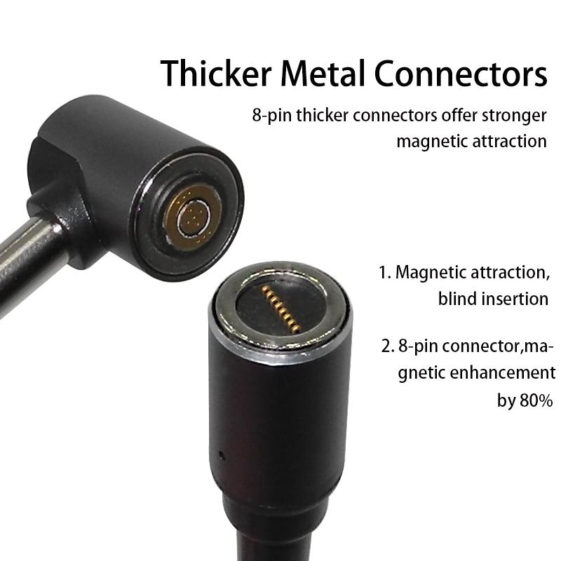 For Lenovo Ideapad 20V 2.25A 3.25A Laptop Power Cord 100W Fast Charging USB Type-C To 4.0mm*1.7mm Magnetic Converter Cable