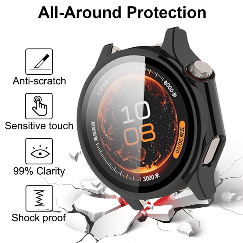 Закаленное Стекло+Чехол Для OPPO Watch X3 Защита от Царапин Защитная Пленка для Экрана PC Защитный Бампер Для Oneplus Watch 4/OPPO X3 Аксессуары
