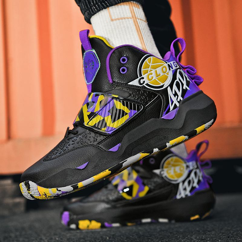 Мода осень-зима 2025 года, парные баскетбольные кроссовки, мужские высокие спортивные кроссовки, женские уличные повседневные кроссовки для бега