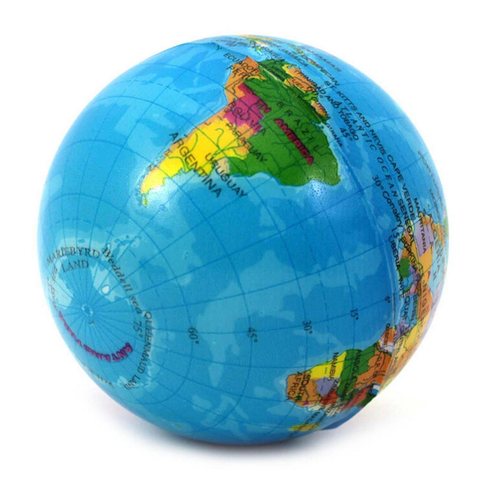 Карта мира, земной шар, мягкий шарик из пенопласта, упражнения на запястье, снятие стресса