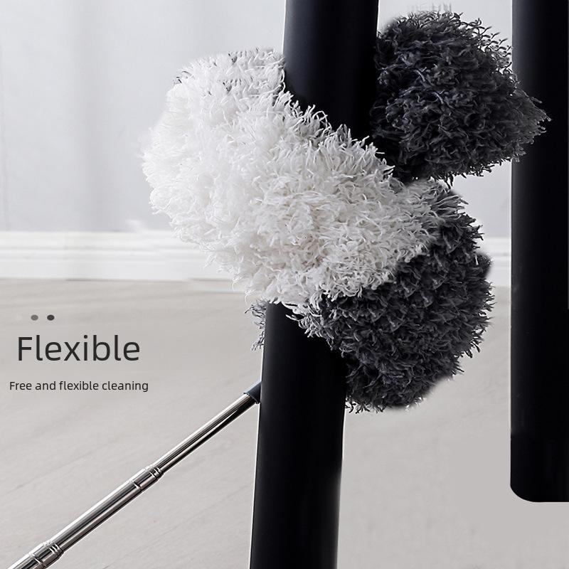 Раздвижная микрофибровая щетка для уборки пыли и пыли для дома