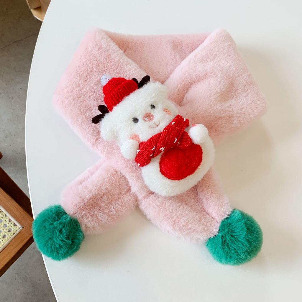 New Children'S Fashionable Scarf For Girls To Keep Warm And Versatile For Babies. Plush And Thickened Warm Scarf For Kids