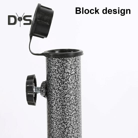 Держатель для зонта на патио, регулируемый, прочный, металлический, для сада, пляжа, зонт, подставка для флагштока, основание, аксессуары для зонта