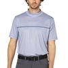 FootJoy Men's Loop Print Short Sleeve Mock Neck Golf Shirt, White/Flint, Size Small, FJ-S25-S20, 34570-S