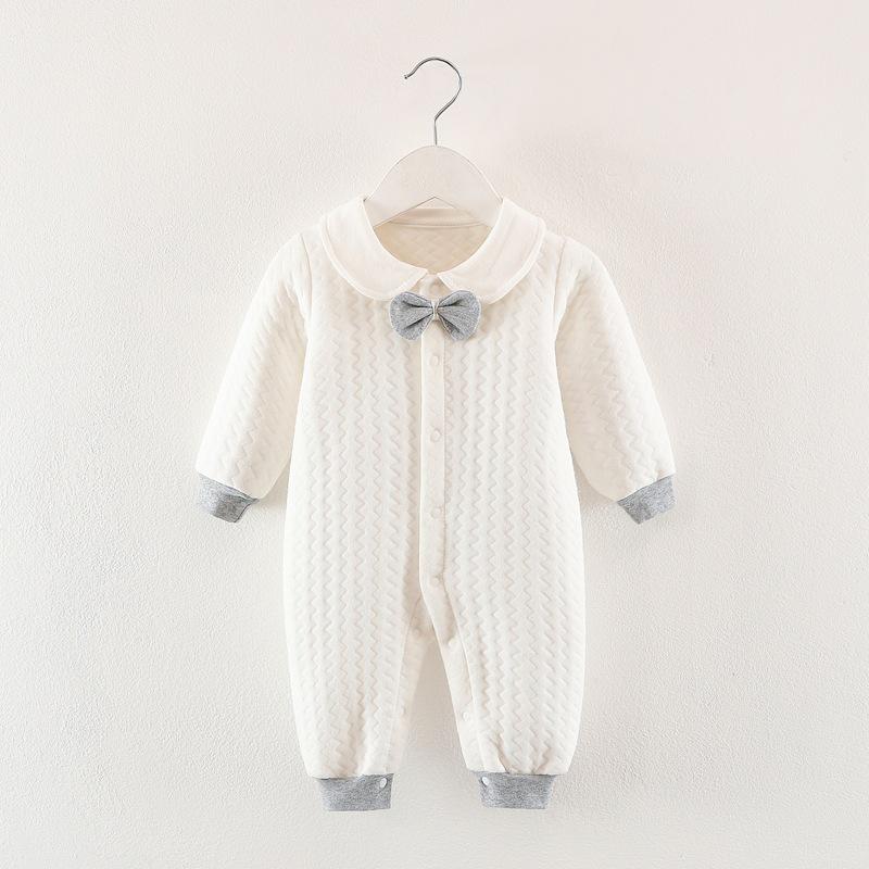 Baby Jumpsuit: Quilted, Warm Cotton Suit for Newborns (Spring, Autumn, Winter)