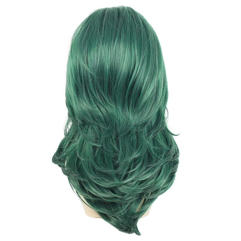 Длинные Кудрявые Синтетические Парики для Женщин Серый Парик из Натуральных Волос Женский Косплей Сексуальный Парик для Хэллоуина Подарки Парик для Пожилых