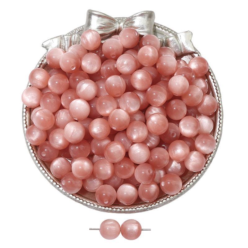 Бусины из смолы кошачий глаз для самодельных украшений: Круглые бусины для браслетов и ожерелий