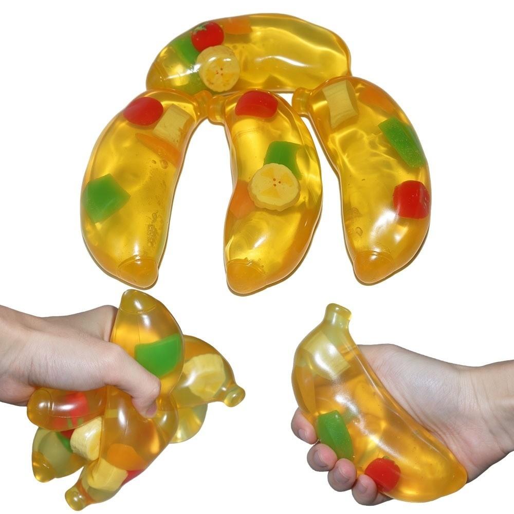 Soft Squeeze Simulated Banana Vent Toy Simulated Fruit Fruits Pinch Toy Adults Kids