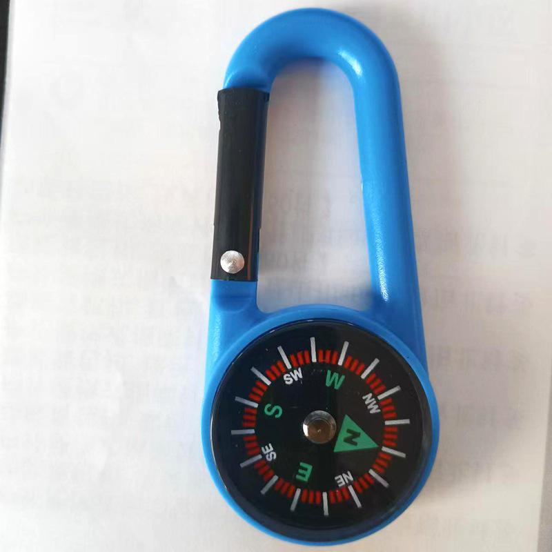 Портативный многофункциональный компас для походов с карабином