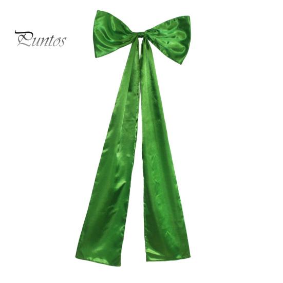 Верхушка для рождественской елки, бант, большой бант из атласной ленты с зажимом, удлиненные банты для вечеринки, свадьбы, выпускного, торжественного платья, аксессуар