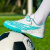 New Football Shoes Men and Women Children Velcro TF Broken Nails Young Students Grass Flat Training Shoes