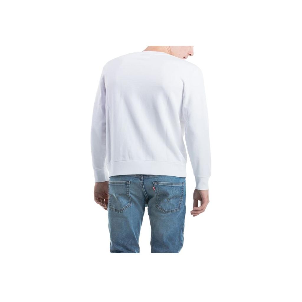 Свитшот мужской Levis с буквенным логотипом, свободного кроя, с длинным рукавом, белый 19492-0029