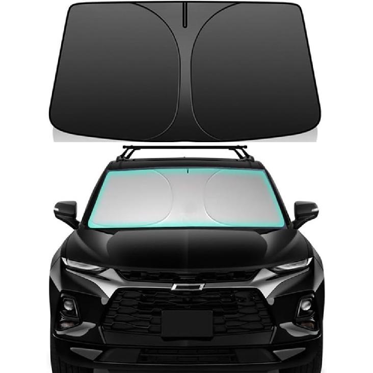 Солнцезащитный козырек на лобовое стекло для -2025 Chevrolet/Chevy Blazer 240T Двухслойный складной солнцезащитный козырек на переднее стекло автомобиля Аксессуары 240 T Солнцезащитный козырек-защита
