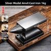Compact Size Bench Block Anvil Cast Iron Jewelry Making Tool Blacksmith Forge Kit  Metalworking