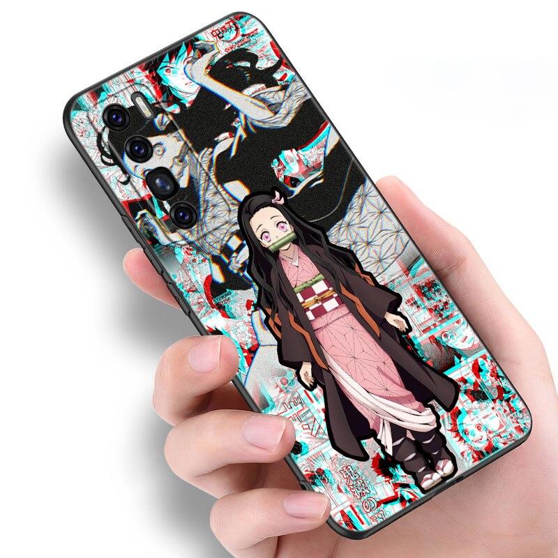 Чехол аниме «Убийца демонов Nezuko» для Huawei NOVA 8 9 Pro 8i 7i 7SE Y60 5T Mate 40 30 20 10 Lite Honor 50 30 Premium Pro Plus 30S