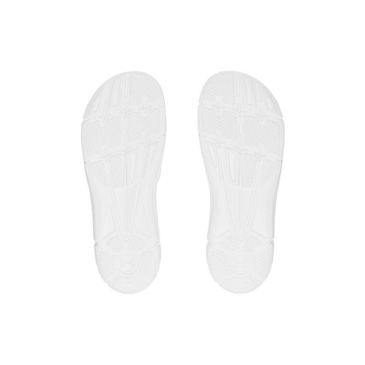 Under Armour Ignite 5 Slide White Black Men Sneakers 1287318-100