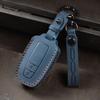 Leather Car Smart 3 Button Key Case Cover Bag Keychain for Toyota Avalon Camry RAV4 Prius CHR C-HR Corolla Land Cruiser Prado