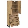 Highboard with Drawers 2 pcs Artisan Oak 69.5 x 34 x 180 cm