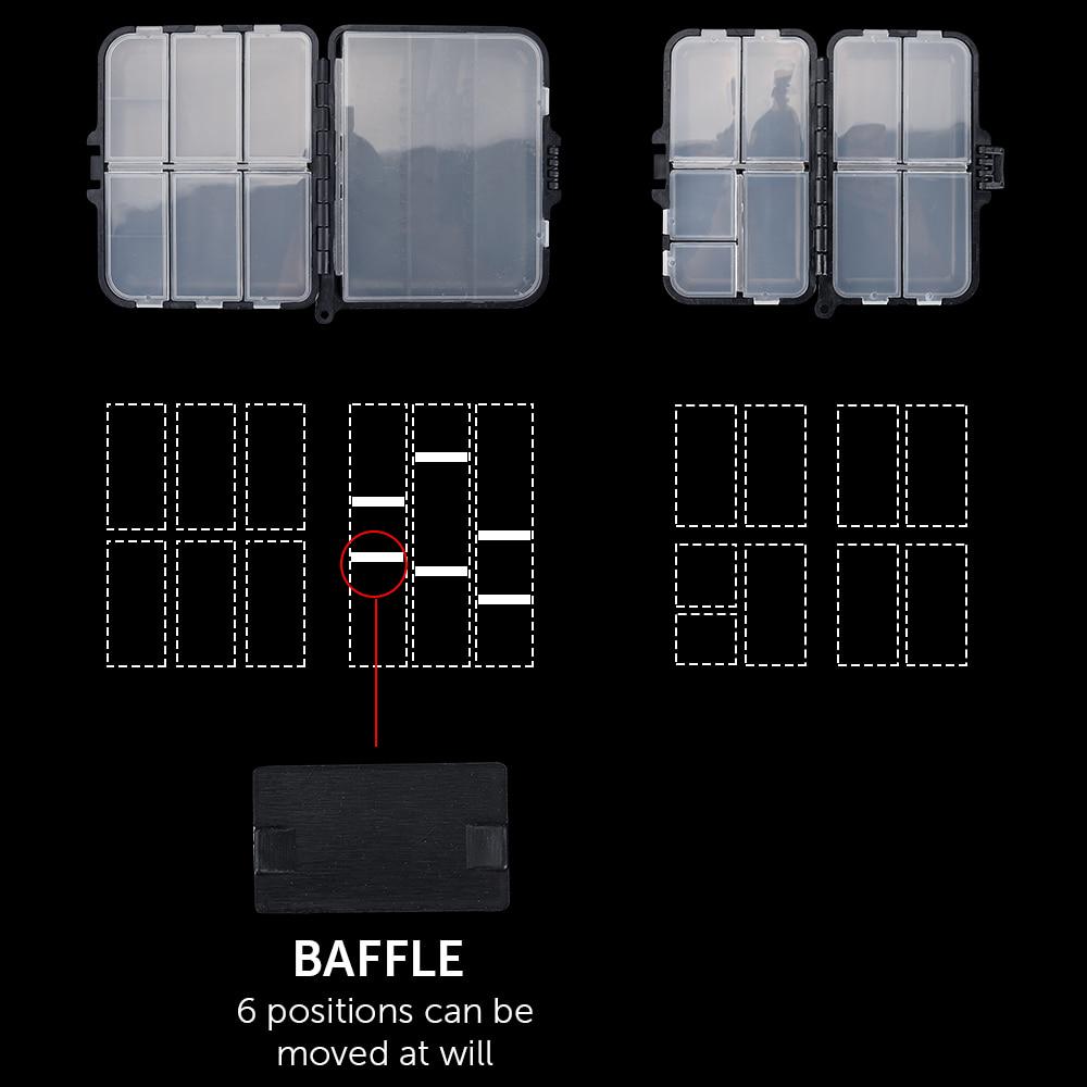 18 Compartments Storage Case Fishing Box Lure Hook Bait Box Fishing Tackle Holder Accessories Pesca