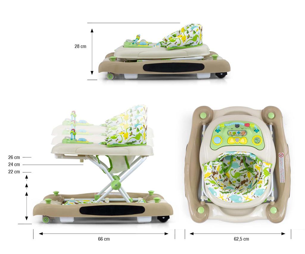 MILLY MALLY 5700 Patrol Plus Dino Baby Walker