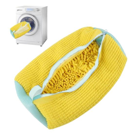 Сумка для мытья обуви Deluvo Нержавеющая молния Универсальная сумка для стиральной машины для обуви Многоразовая удобная в хранении сумка для стирки для ухода за обувью