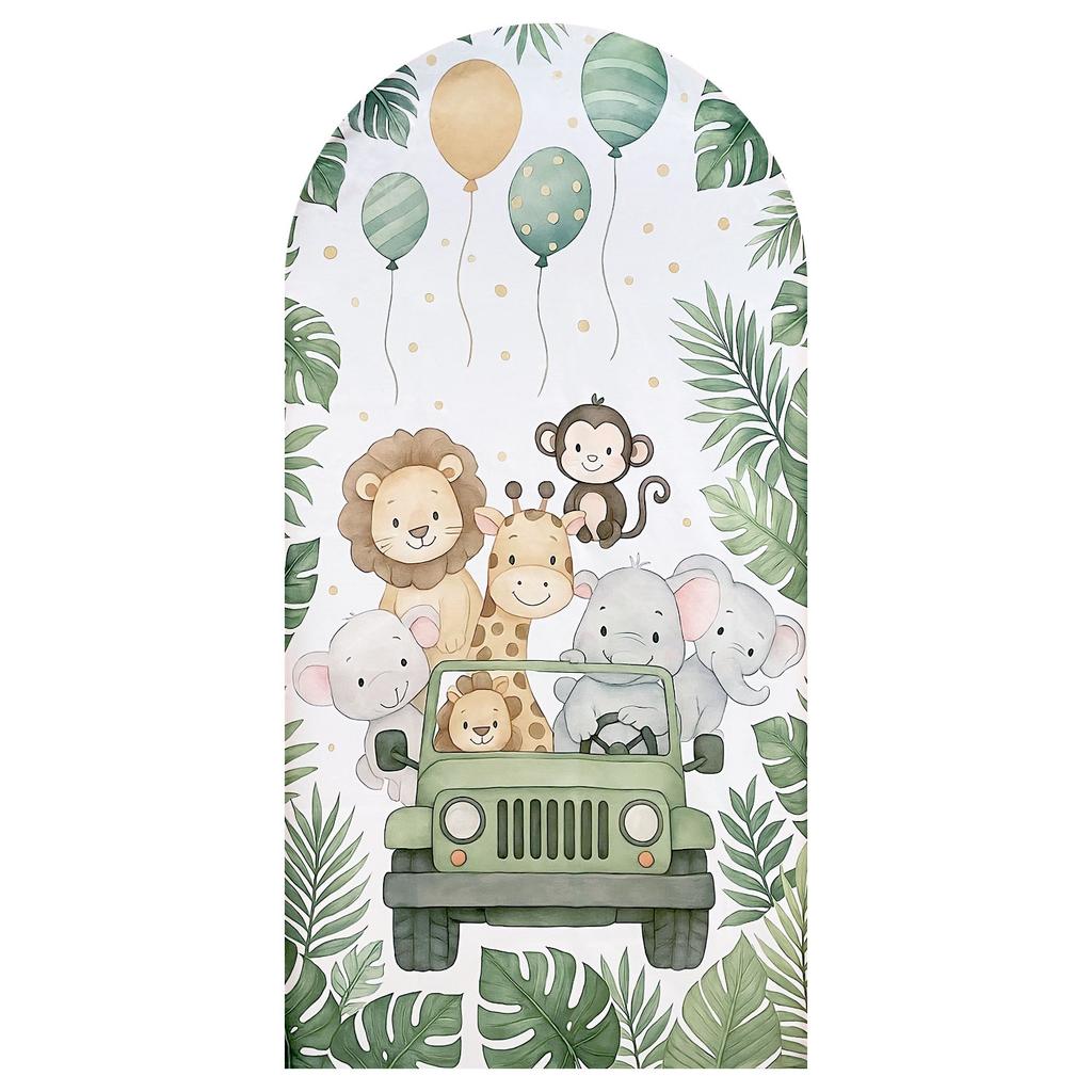 1 шт. 6,56 фута Детский мальчик день рождения вечеринка арка фон покрытие джунгли парк дикой природы лев арка кронштейн украшение для вечеринки в честь детского душа