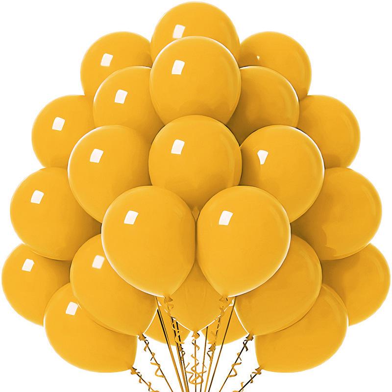 Solid Color 10-Inch Matte Latex Balloon Set for Children's Birthday Decoration