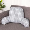Ramidos Plush Big Backrest Reading Rest Lumbar Support Chair Cushion with Arms