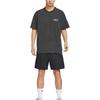 Nike SB T Shirts Men's Gray Black Crew Neck Moderate HV1307-045