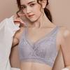 New Women's Bra Lace Underwear Comfortable Gathering Skin-friendly Thin Big Breasts Show Small Sexy Breathable Beautiful Back Bra