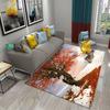 3D Осенний Желтый Ковер из Кленовых Листьев Современный Кухонный Коврик для Ванной Противоскользящий Входной Коврик Ковер для Спальни Гостиной Балкона