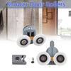 1/2/4 Pair Shower Door Rollers Wheels Runners Pulley Double Wheel or Single Wheel Bathroom Door Runners Sliders