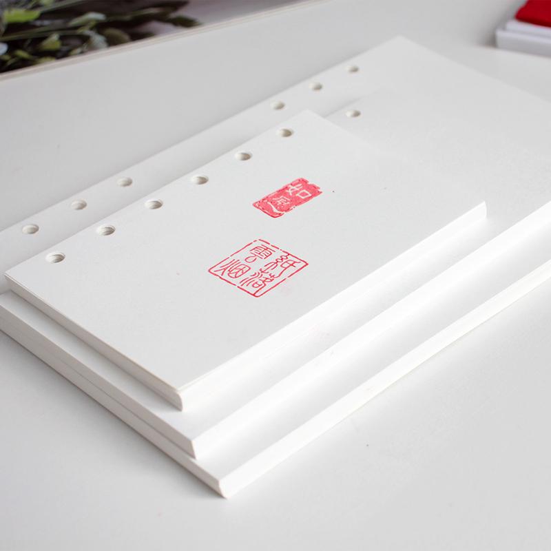 Утолщенные 120 г Пустые Сменные Листы для Блокнота-Журнала для Штампов A6/A7, Шестидырочные