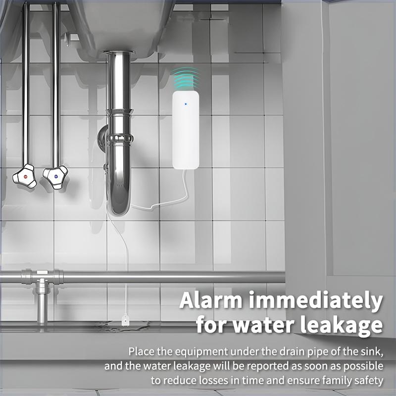 Tuya Zigbee сигнализация утечки воды датчик утечки воды детектор оповещения о наводнении система охранной сигнализации о переполнении работает со шлюзом Zigbee