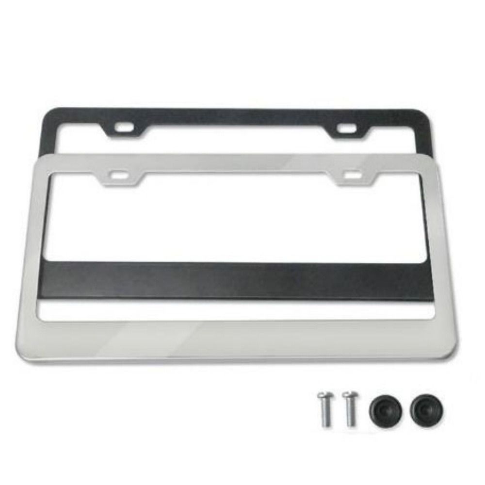 Stainless Steel Protecting License Plates 2 Hole License Plate Frame License Plate Cover