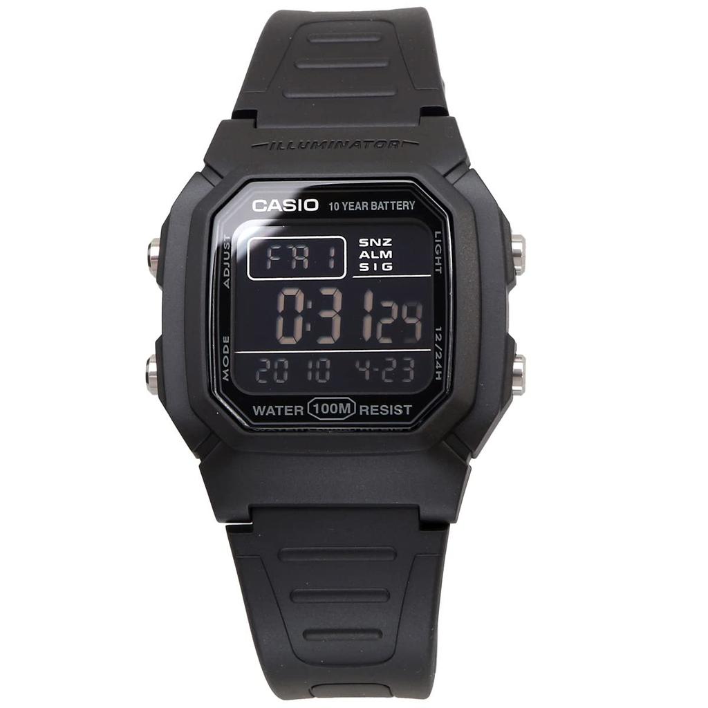 Casio Standard Digital Watch Black Inverted LCD Overseas Model [Casio] Men's W-800H-1BV [Item]