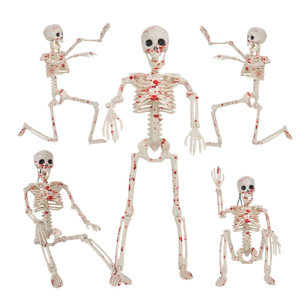 40СМ Хэллоуин Гуманоидный Скелет Скелет Скелет Подвижные Суставы Креативные Украшения