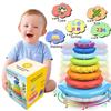 Rainbow Tower Rainbow Stacker Baby Toy Montessori Toy Stacking Rainbow Tower Birthday Gitfs