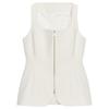 Zaprha 2025 Summer New Elegant Zip-up Corset Square Collar Sleeveless Vest Top 1478430